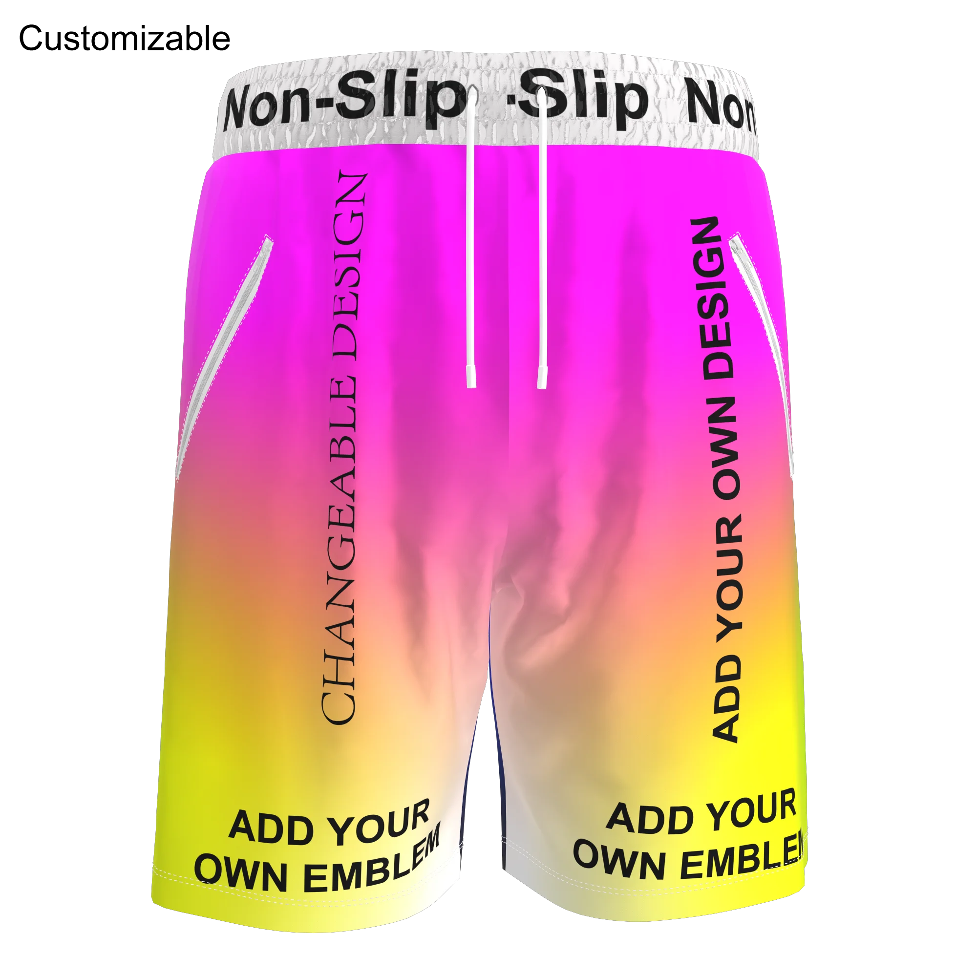 HIRBGOD Mens Customize Running Shorts Provide Layout Color Logo Custom Service Personalized Male Athletic Shorts Bottom