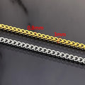 Stainless Steel Vacuum Gold Side Chain Accessory DIY Necklace bracelet Fashion simple base matching chain off the shelf
