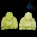 HZ Natural Crystal Quartz Healing Carvings: Xiuyan Jade Healing Buddha Carving for Sale Crafts