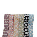 25mm Webbing Flower With Gold Flake Pattern Canvas Ribbon for Clothing Webbing for Hair Ties Accessories