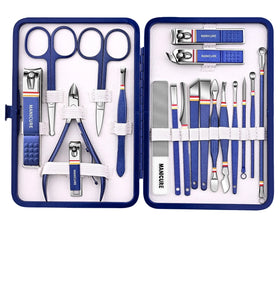 New 2023 High-quality 9-19pcs/set Nail Cutter Set Stainless Steel Nail Clippers Set Manicure Kits Scissors Makeup Beauty Tool