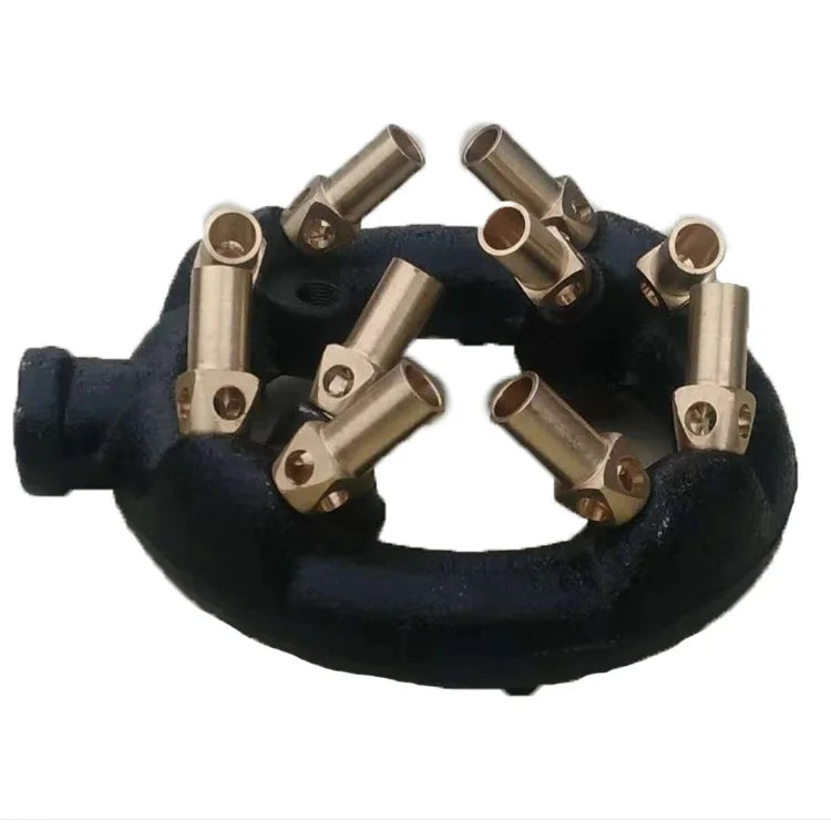 Cast Iron 10 Gas Jets Duckbill Cooking Stove Propane Gas Jet Burner for Firepit