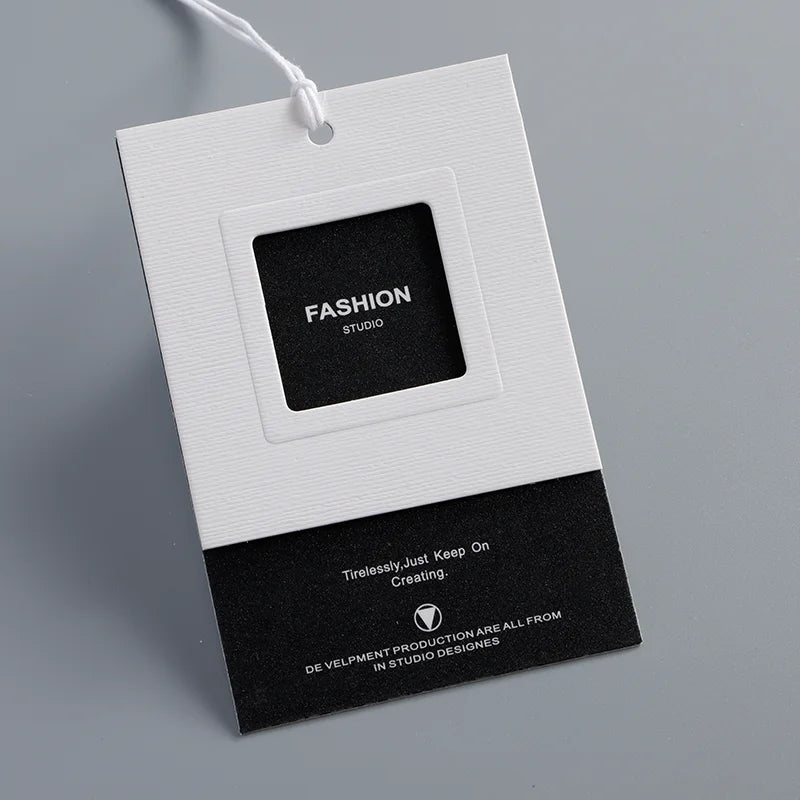 Digital Garment Serial Number Clothing Tags Custom Clothing Hang Tag Wholesale China Paper Printed Sample Tag Shoes