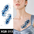 Hot Selling Floral Pattern Black Body Sticker Tattoo Waterproof XQB Arm Stickers