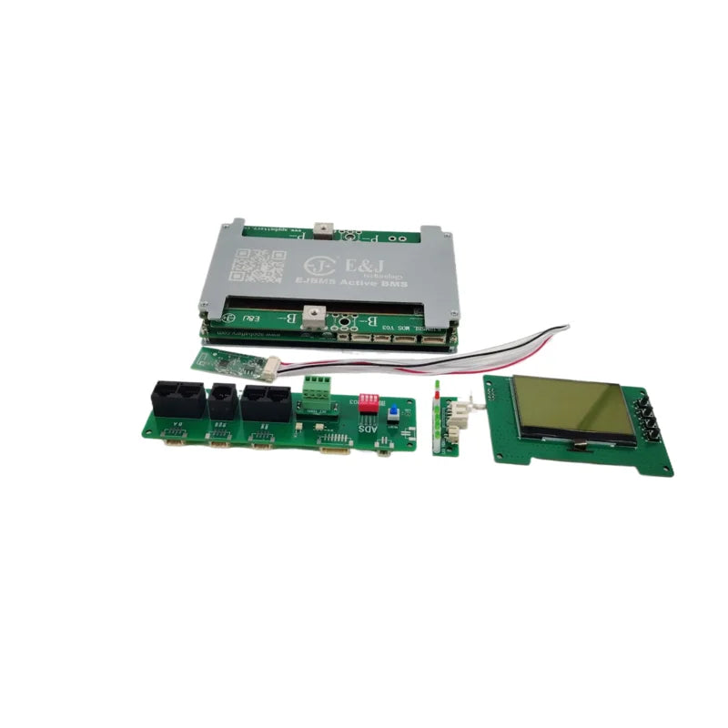 ENJBMS Bluetooth Smart 4S 100A High Side Switching LFP Lithium Batteries APP Protocol LCD Display Active Balancing for Electric