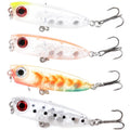 WEIHE 4.3cm 3g 8Colors Artificial Pencil Fishing Lure Hard Slow Sinking Pencil Bait for Saltwater and Freshwater