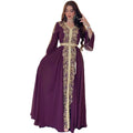 2024 Embroidered Ramadan Satin for Women Robes Dubai Fashion Middle Eastern Party Dress Party Banquet Robe