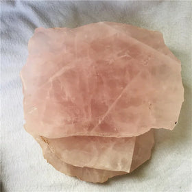 Wholesale Polished Rough Crystal Slices Natural Rose Quartz Crystal Slice Crystal Slab for Decoration