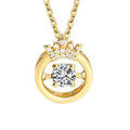 Personality Fashion  Jewelry Real 18k Custom Gold Genuine Diamond Pendant Nature Stone Necklace