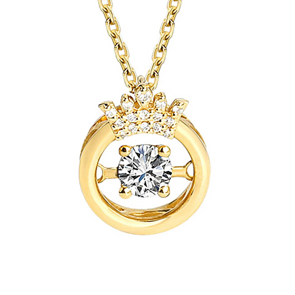 Personality Fashion  Jewelry Real 18k Custom Gold Genuine Diamond Pendant Nature Stone Necklace