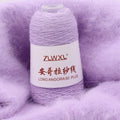 Hot Sales 100g 700m Colorful 60 Angora Mink Blended Yarn Long Hair Anti-Static Fancy Ring Spun Weaving Knitting Sewing