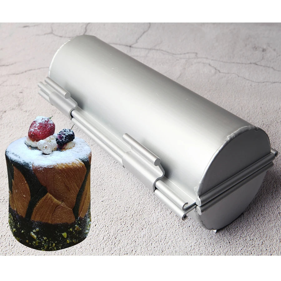 Circular Opening and Closing Bread Mold Cake Mold Family DIY Baking Appliance Aluminum Cylindrical Baking Appliance mo