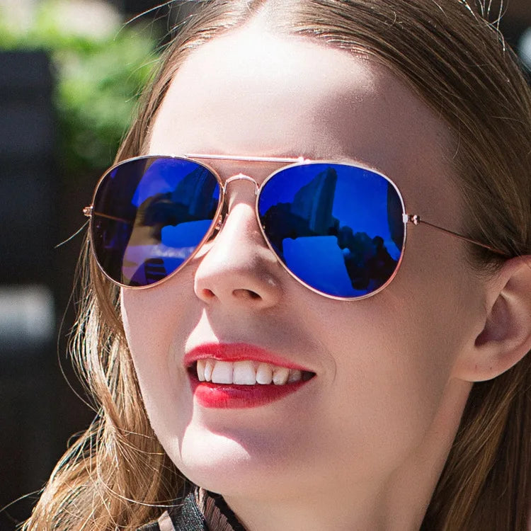 2025 Custom Logo Cheap Wholesale Vintage Metal Oval Shades Men Women  Pilot Aviation Sunglasses Driving Sunglasses Men Women