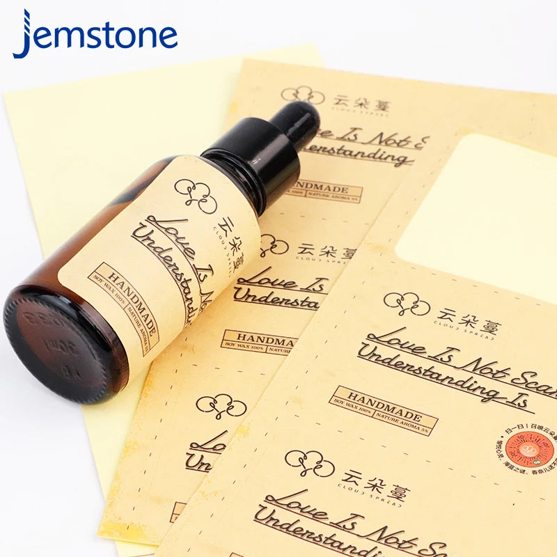 Custom Paper Wine Bottle Labels Shipping Label Paper Printer Paper Label  for Glass Bottle