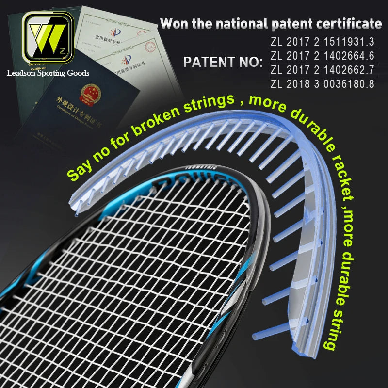 New Invention Product Launch Whizz S9 Racket Custom Protector Design Technology Badminton Racket
