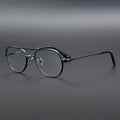 Shenzhen Factory Direct Sales Polygon Titanium Retro Glasses Frame Twin-beam Hawksbill Glasses Luxury Optical Frames