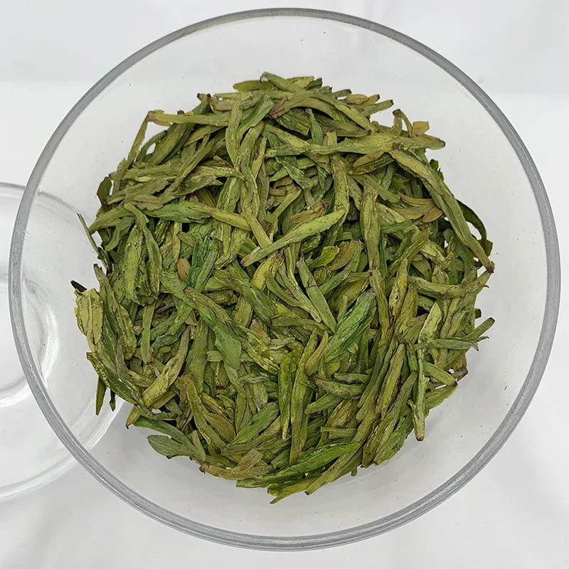 Organic China Xihu Dragon Well Green Tea Leaves Handmade West Lake Long Jing Dragon Well Tea