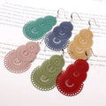 Hoop-shaped Hollow Lightweight Dangle Earrings DIY Bohemian Boho Style Danglers Dangling Eardrop Hypoallergenic Earrings