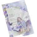 30 Sheets/pack of Sticky Notes Floral Letterhead Series Watercolor Plants Handbook Decorative Backing Materials 6 Models