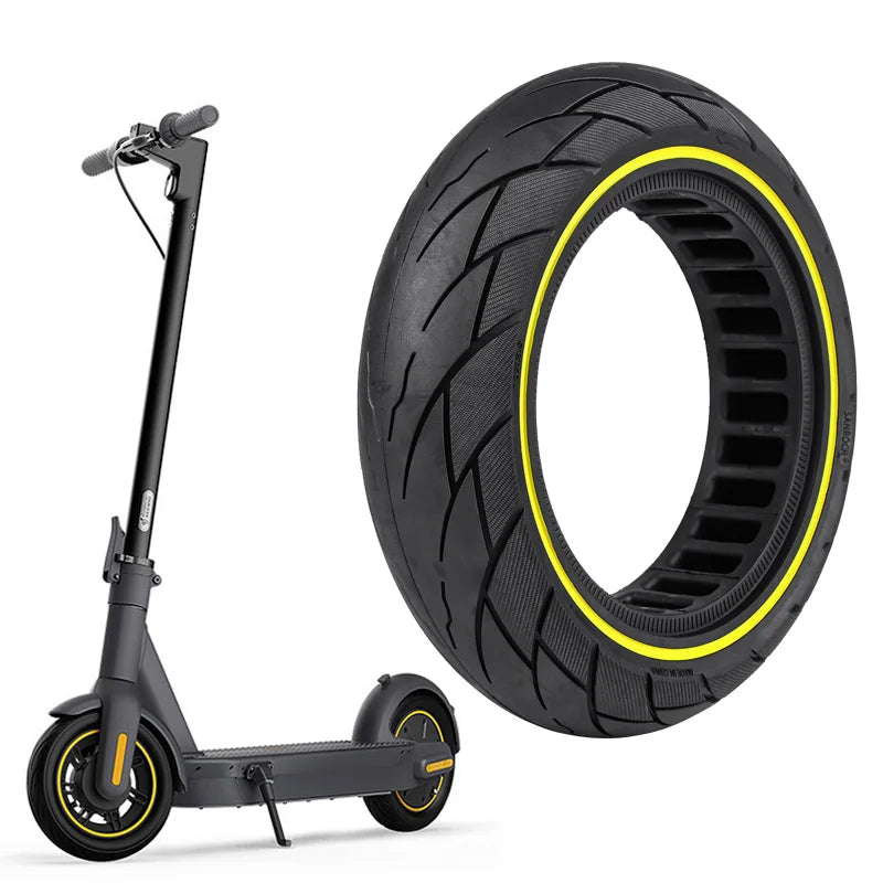10x2.5 Scooter Parts Accessories Honeycomb Solid Tire for Scooter Electric Ninebot Max G30 Replacement 10 Inch Tubeless Tire