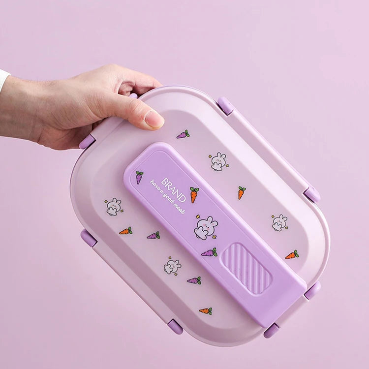 Loncheras Football Stitch Lunchbox Kitchen Accessories Plastic Bento Kids Lunch Box Stainless Steel With Compartments