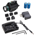 Fast Delivery RichFire LED High Lumen 1000lm Green Laser with White Light Flashlight for Camping