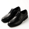 Vintage Italy Style Genuine Leather Brogue Style Derby Shoes for Men Dress Shoes Office Business Party Daily Life