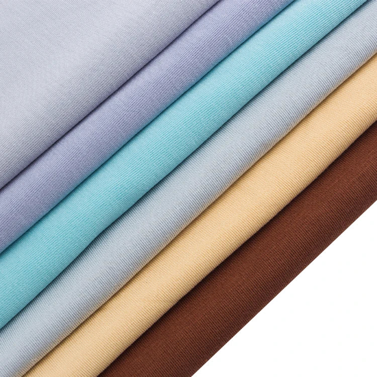 STS2021 New Design Woven 235gsm 64%EcoCosy 36%Sorona Stretch Plain Jersey Fabric for Outdoor T-shirts Dresses
