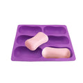 Best Selling New Design 6 Cavities Oval Shape Silicone Soap Molds for Making Soap Cake Mold