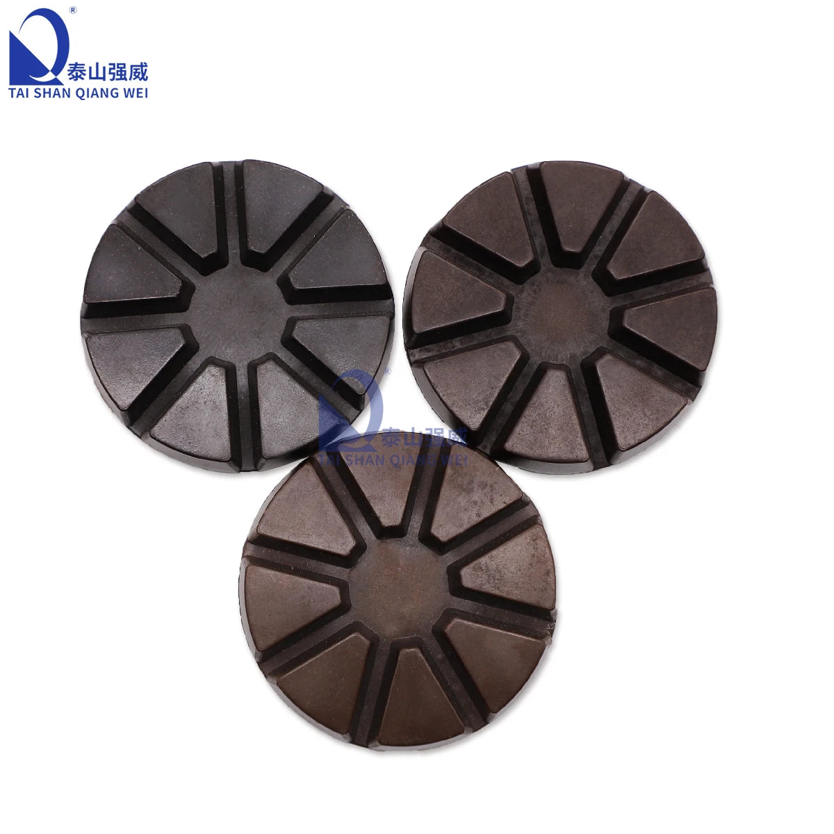 23 Years Manufacturer TAISHAN QIANGWEI Brand 3 Inch Diamond Polishing Pads Dry Use for Very Hard Concrete Floor