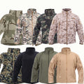 Men's Softshell Hiking Jacket Waterproof Hooded Tactical Hunting Camo Jacket Waterproof Winter Jacket for Men