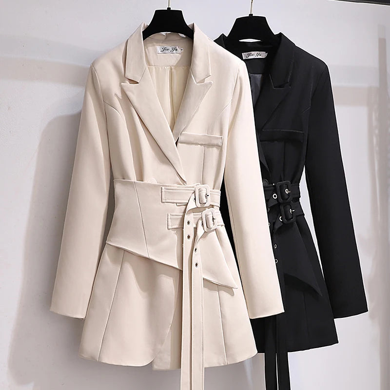 Boutique Wholesale Windbreaker Mid-length Autumn 2025 New Loose Fashion Over-the-knee Coat Women's Coat