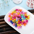 Factory Price 500g Bag Colorful Pearl ABS Round Bead with Hole for Sewing Craft Decoration DIY Accessory Garment Pearls Beads