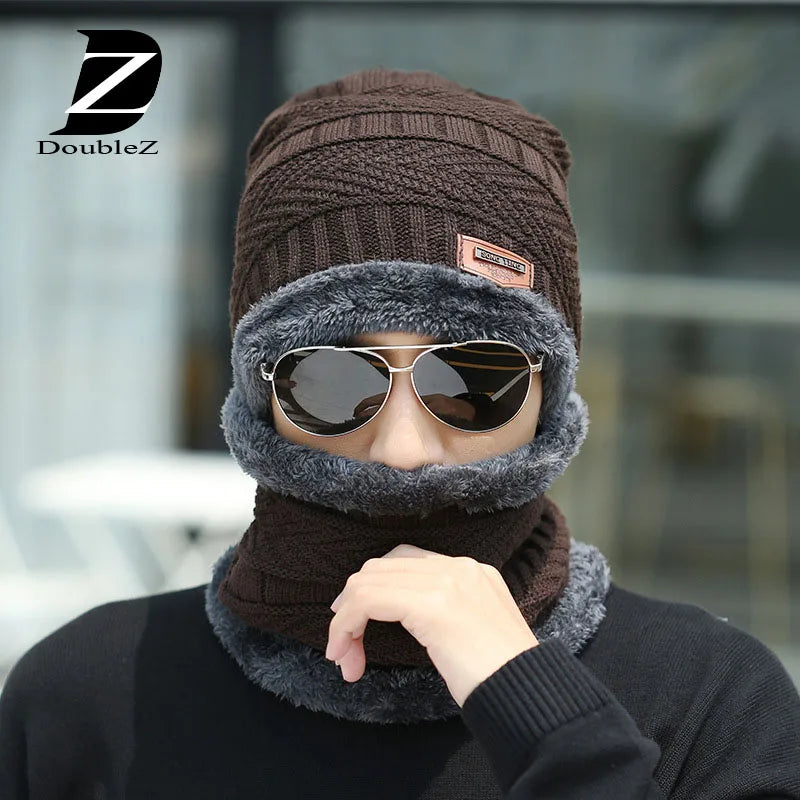 Wholesale Men Winter Hat and Scarf