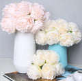 AF11510 Artificial 5 Heads European Peony Flower Vase Peonies Bouquet Silk Fake Peony for Wedding Decor