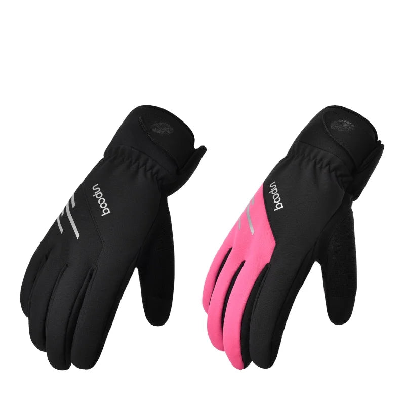 HBG 1577 Winter Waterproof Ski Gloves Wear-resistant Outdoor Touch Screen Ski Gloves