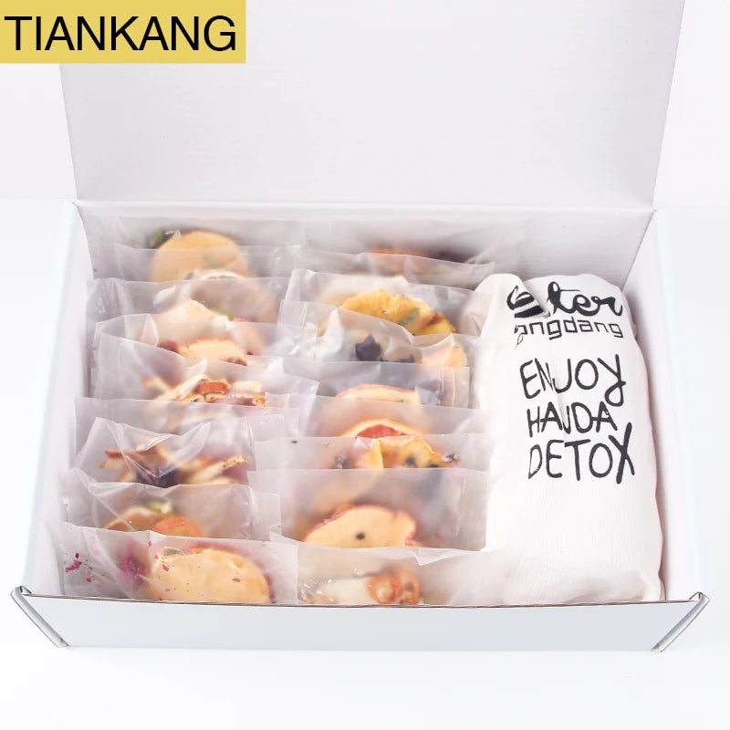 2022 Gift Box Slimming Mixed Real Flavor Natural Herbal Dried Fruit Slice Sachet Lemon Orange Strawberry Slice Fruit Tea Pouch