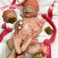 18" Skin Friendly Washable Silicone Reborn Baby Doll Girl Full Silicone Soft Touch Different Expression Art Collectibles