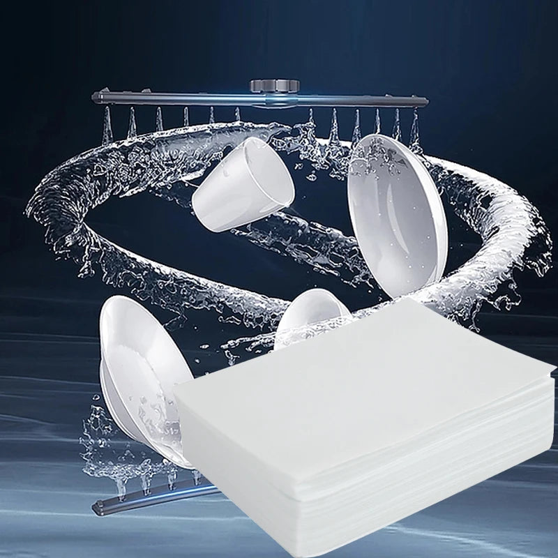 Oem Biodegradable Eco-Friendly Solid Disposable Dishwashing Sheets Dishwasher Cleaning Sheets