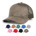 Fashion Custom Embroidery Logo Mesh Blank Plain Baseball Caps Autumn Winter Solid Structured Retro 5 Panel Trucker Hats Sporty