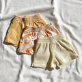 Swimsuit Children Swimming Trunks Comfortable Cute Boy Swimsuit Ribbed Print Beach Boxer Swimming Trunks Baby Beach Shorts