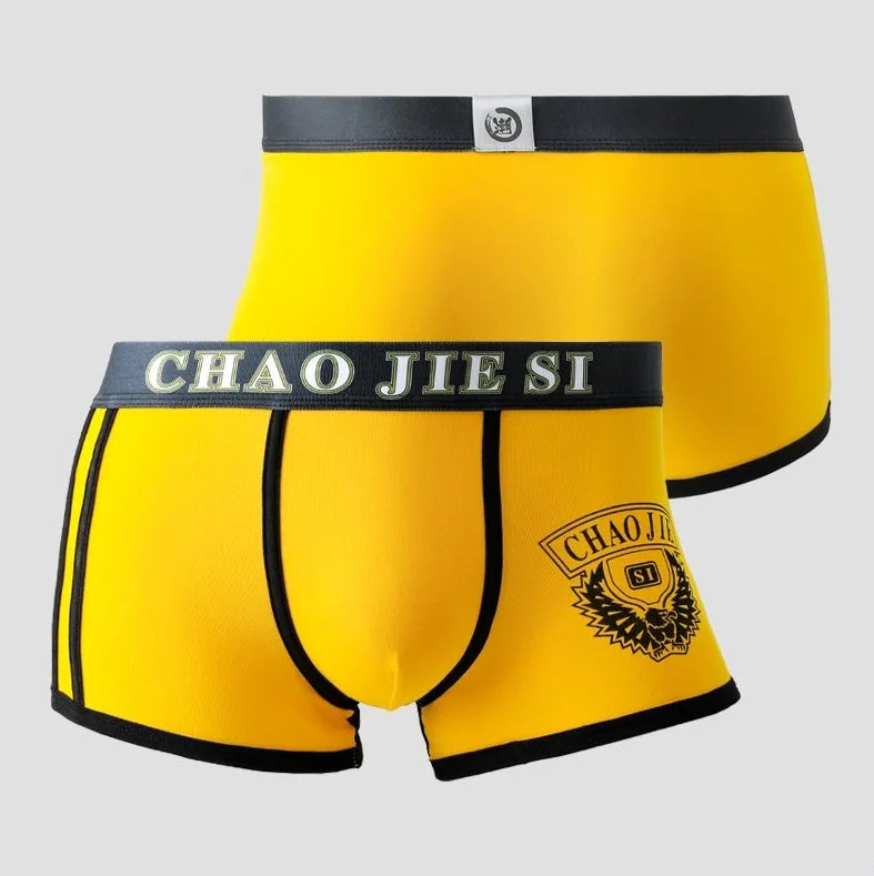 Breathable Underwear for Men Fashionable Teens Underpants Boys Boxer Brief Trunk Hipster Shorts
