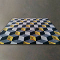 Wholesale Custom Carpet Rugs with Abstract Optical Illusion Cartoon Design Handmade Tufted Logo Custom Carpet Rugs