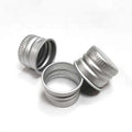 Stock Silver 18mm 18-415 Bottle Cap Continuous Thread Metal Screw Caps Aluminium Lid
