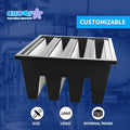 Factory Direct Supply F7 F8 F9 Galvanized Steel Frame HEPA V Bank Filter for AC System air Filter 90% Efficiency Low Resistance
