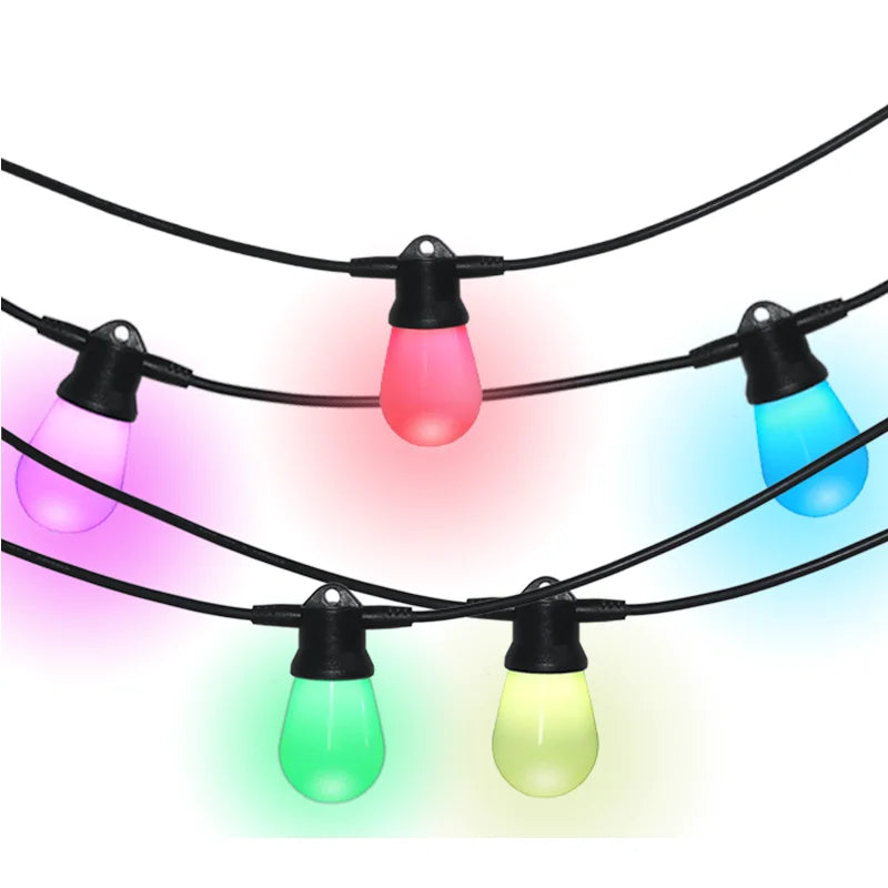 Led Bulb String Light Smd 5050 Holiday Lighting Rgbw Dream Colour Decoration Lamp Led Rgb Bulb Serial Lights