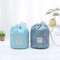 Large Capacity Storage Bag Waterproof Folded Drawstring Travel Makeup Storage Organizer Cylinder Lazy Drawstring Bag