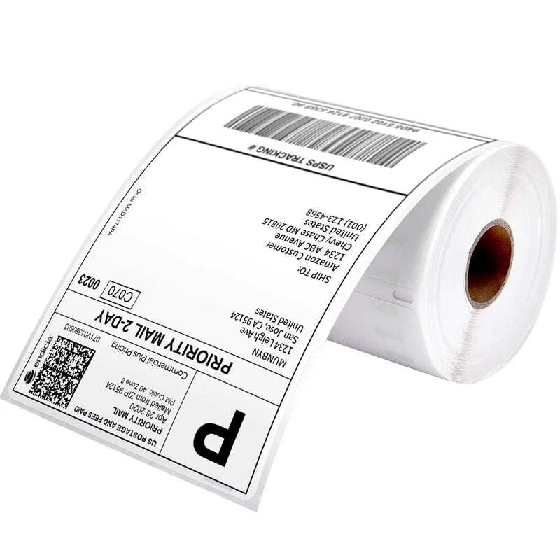 Waterproof A4 Packaging Printing Shipping Labels Rolls Thermal Paper Sticker 100x150