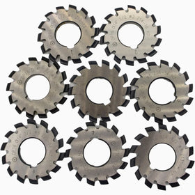 CNC Machines Gear Cutting Tools HSS DP Gear Milling Cutter 8pcs Set DP16 With PA14.5
