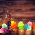 12pcs Plastic Led Easter Egg Home Decor Spring Light Decoration Kit Tree Holiday Easter